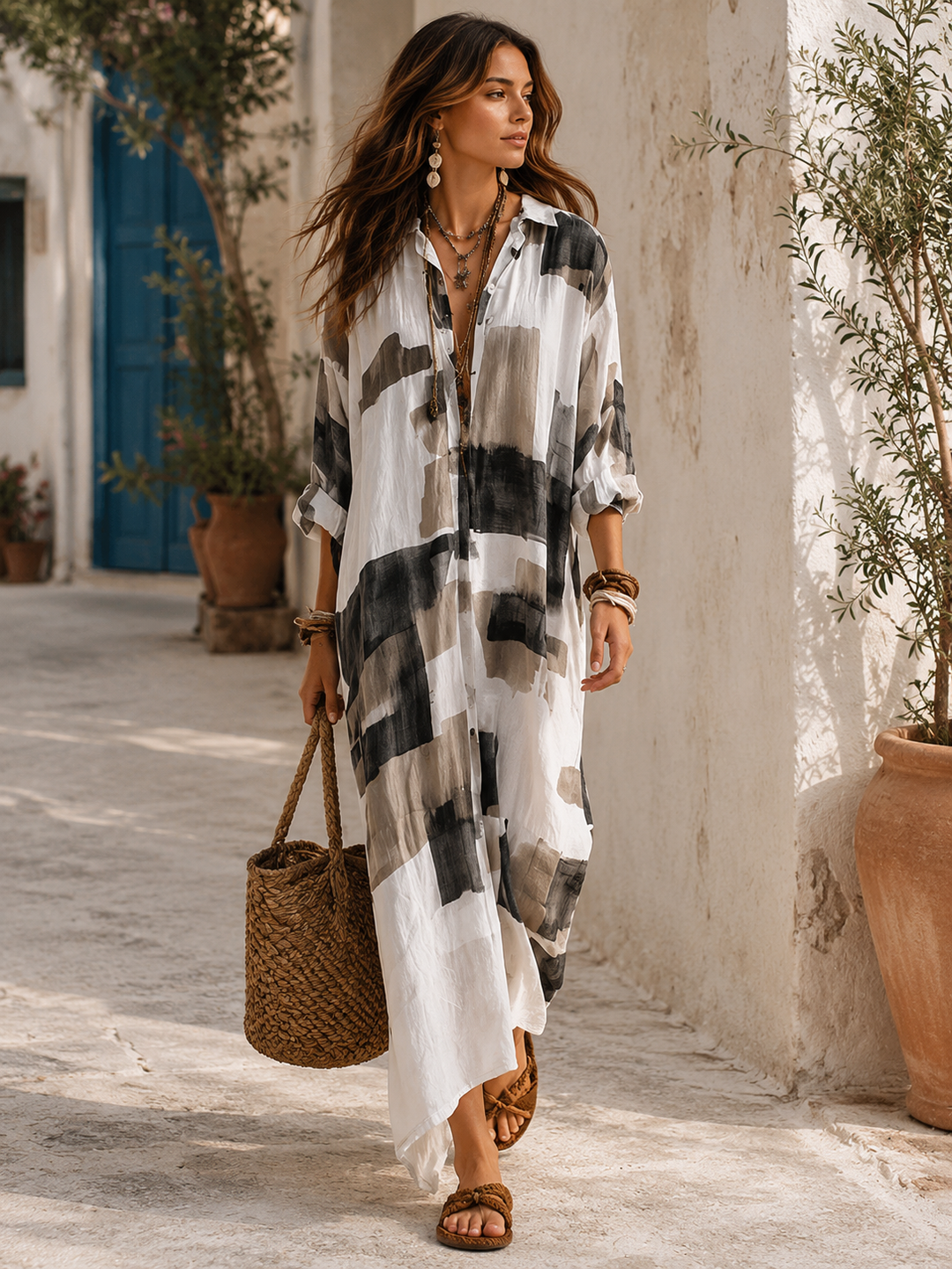 Sienna Striped Resort Cover-Up